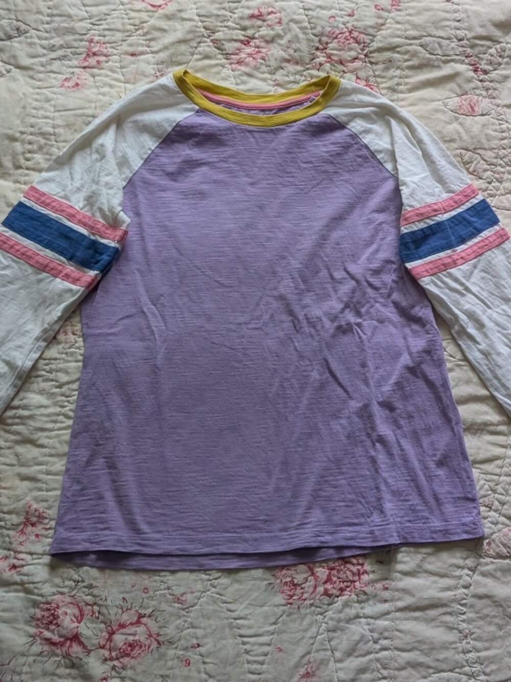 Boden kids long sleeve purple and stripped